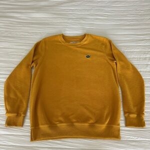 Dutch Bros Men's Crewneck Sweater in Mustard